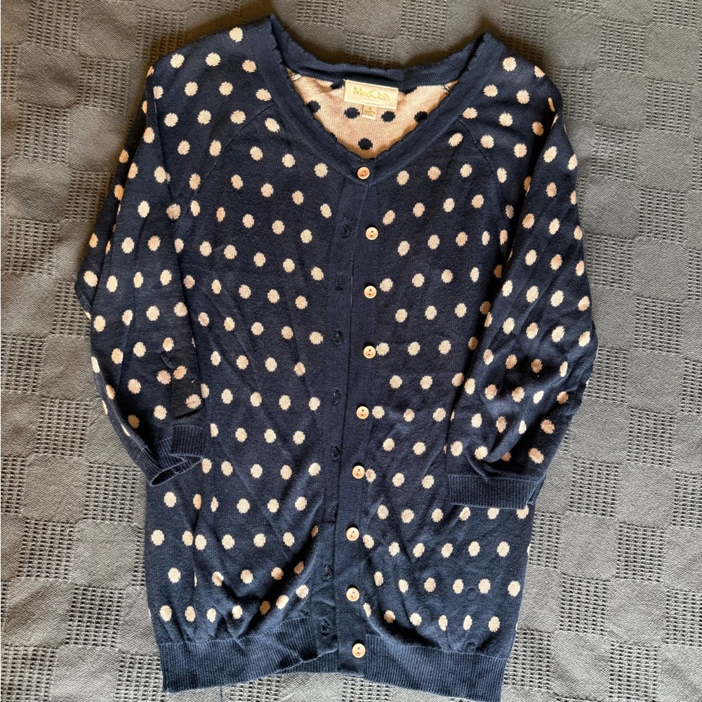 Navy blue ModCloth cardigan
